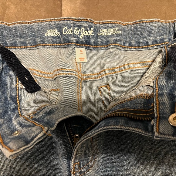 Girls Cat & Jack Skinny Stretch Jeans - Picture 3 of 5